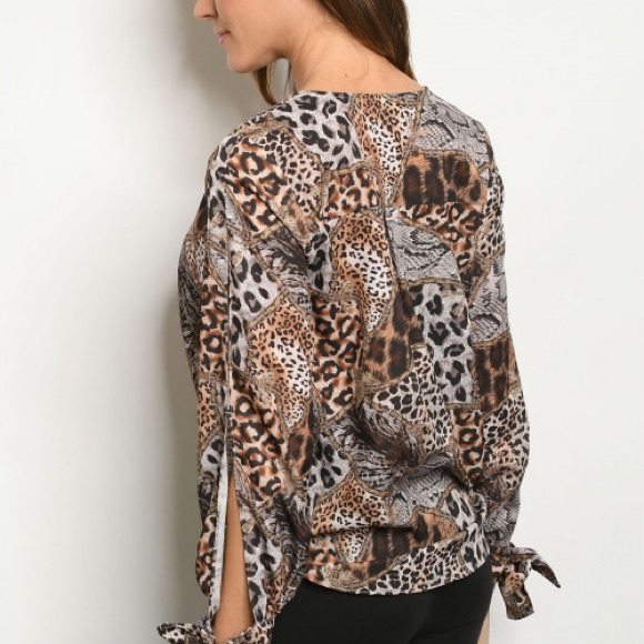 Animal Print Blouse - Picture 2 of 4